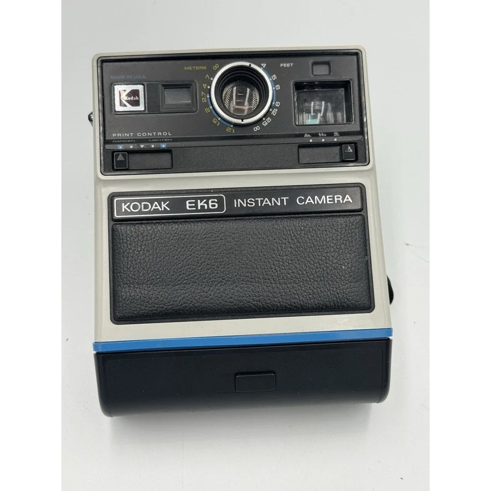 Vintage 1976 Kodak EK6 Instant Camera with Original Box & Manual - Untested